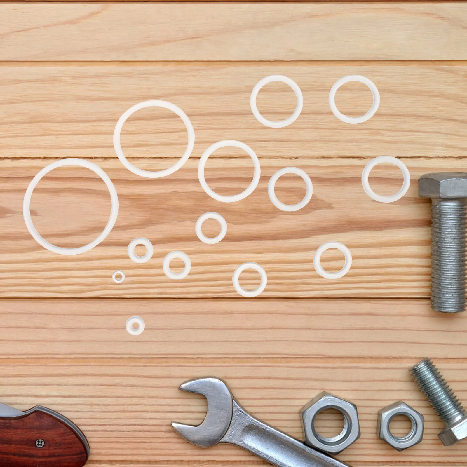 

Silicone Sealing Washer O ring Kit for Garden Hose Bib Repair Transparent Flat Washers Shower Head Grommet Faucet Household