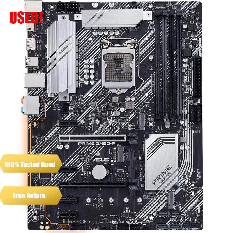 

ASUS Z490-P LGA 1200 (для Intel ® Материнская плата ATX 10-го поколения) (двойной M.2, DDR4 4600, Ethernet 1 ГБ, USB 3.2 Gen 2 USB Type-A)