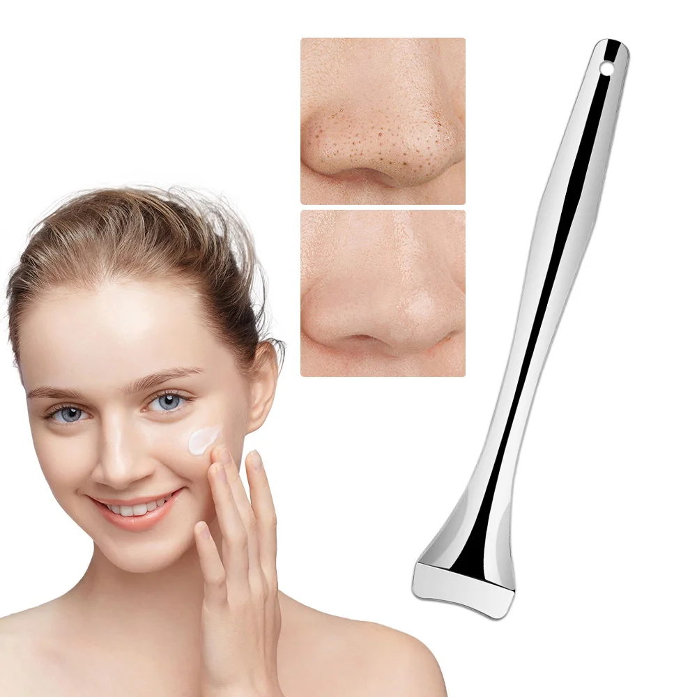 أداة إزالة الرؤوس السوداء من الفولاذ المقاوم للصدأ - بدون كهرباء، بدون عطر. أداة تنظيف الوجه - لتنظيف المسام العميقة دروبشيب #1