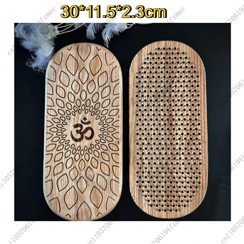 Accessories Wooden Yoga Meditation Foot Pedal Board Wooden Yoga Board Zen Yoga Practice Board Massage Relaxation