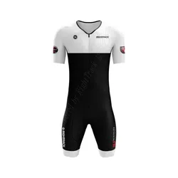 Hot Sale Righttrack Sport Triathlon Skinsuit Men's Short Sleeve Jumpsuit Swimming Running Cycling Clothing Tri Suit Jumpsuit