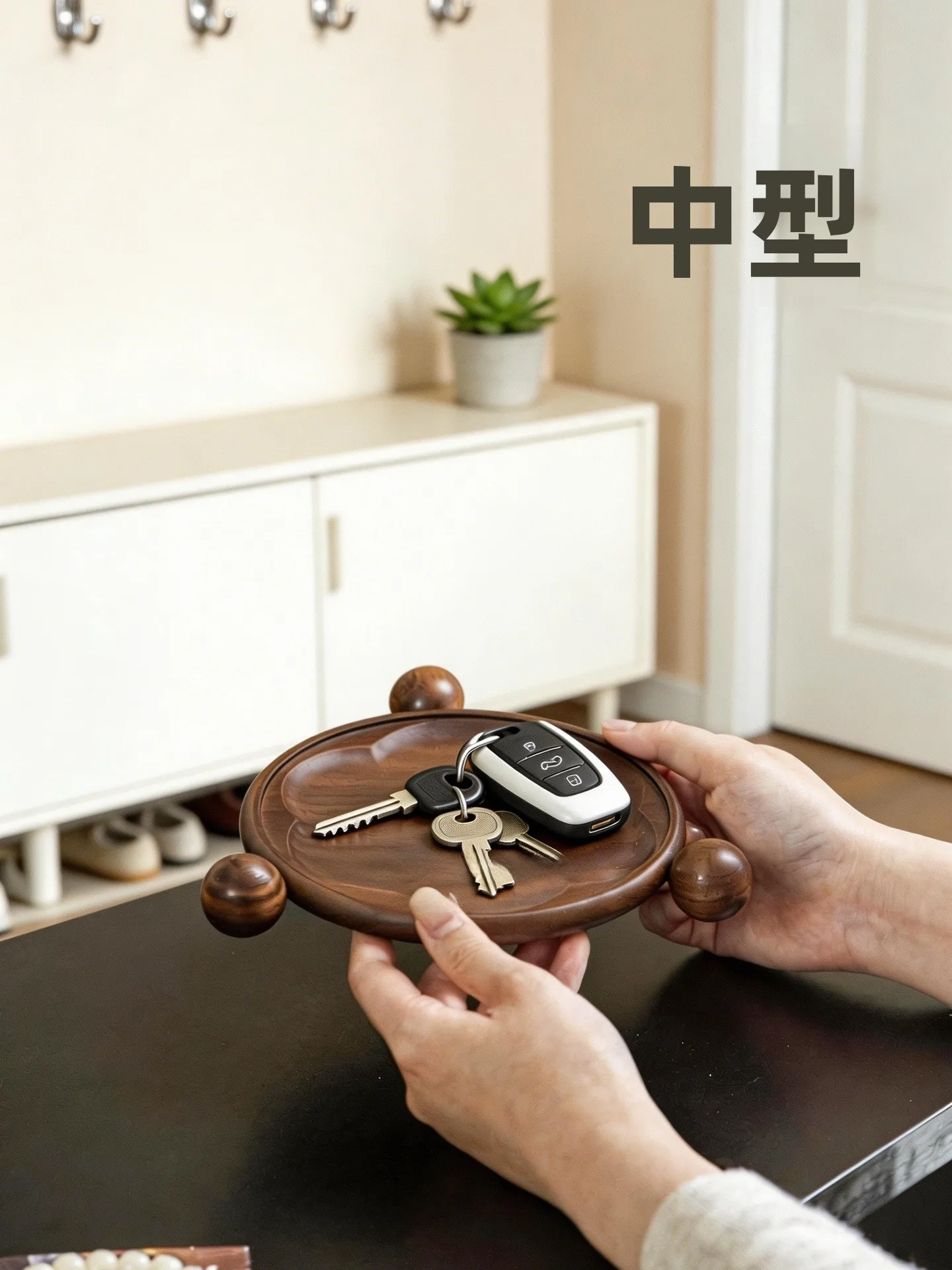 

Creative Practical Key Storage Box Luxury Wooden Entrance Key Concealment Organizer Ele Home Decor High-End Wooden Box