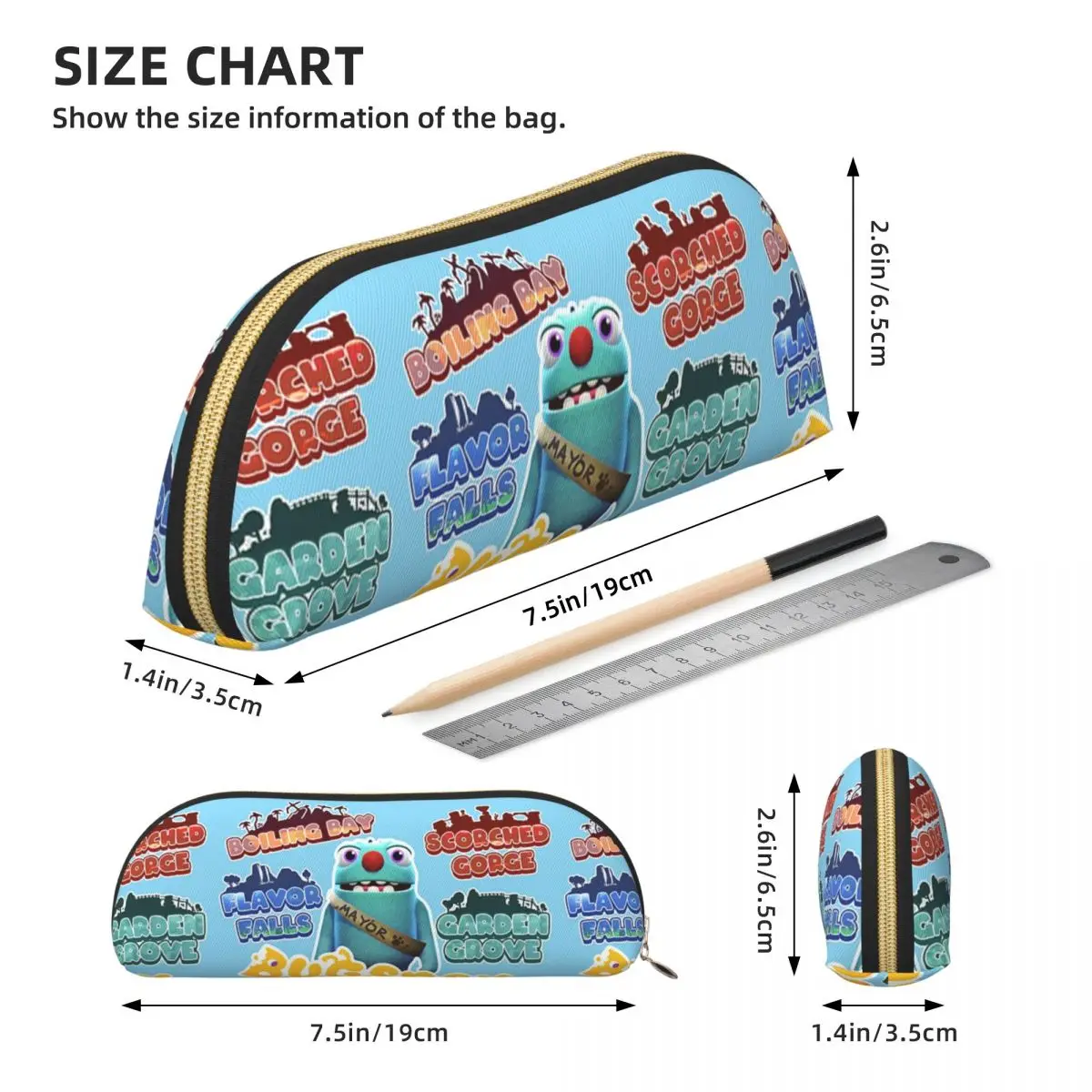 مواقف Bugsnax Fan Art Pack الوردي كيندا علة مقلمة قلم رصاص الحقيبة تخزين لوازم مكتبية صندوق القلم حقيبة أقلام رصاص صبي فتاة