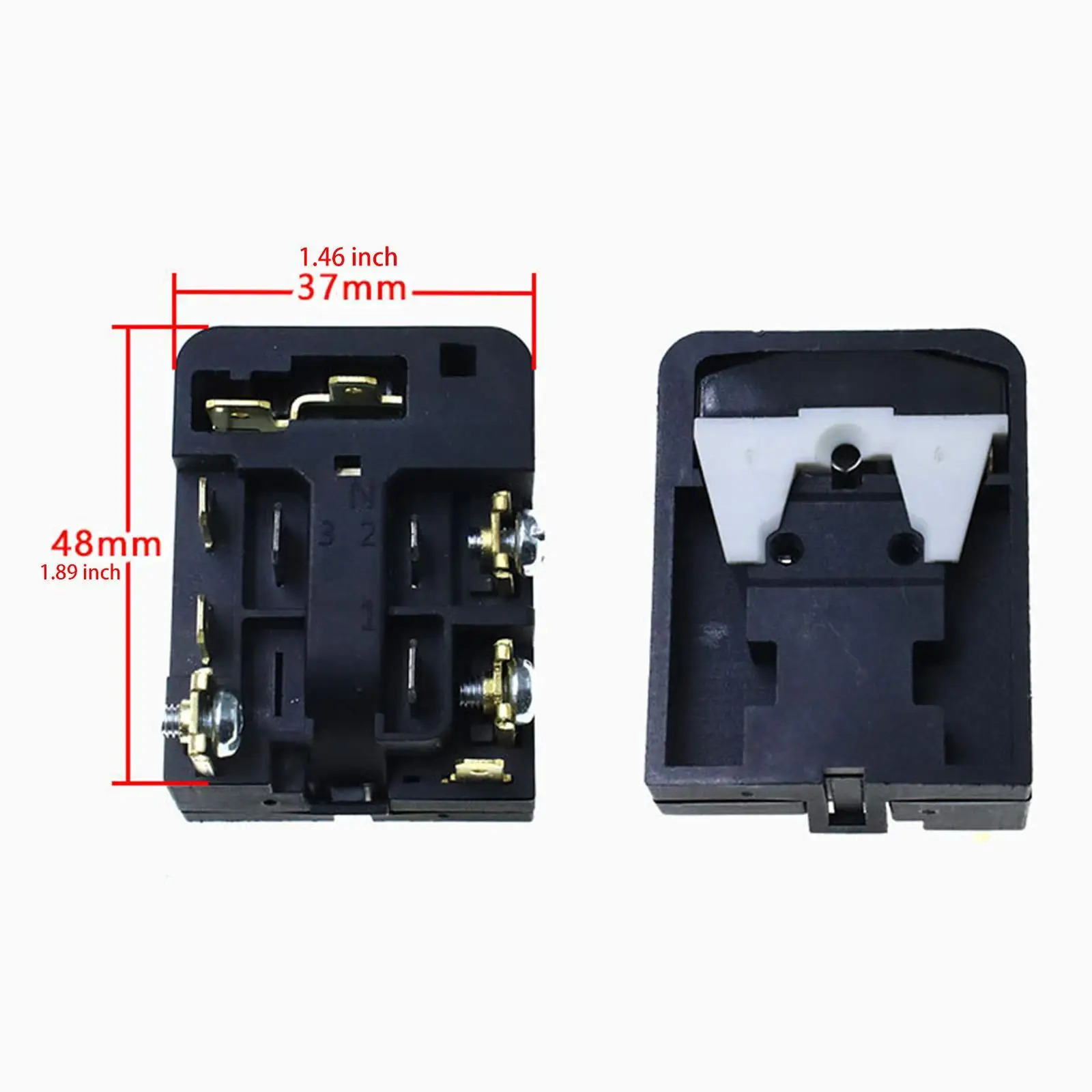 Refrigerator Compressor Starter 6SP9009 Portable Sturdy High Efficient Overload Protector Freezer Accessories for Home Dorm