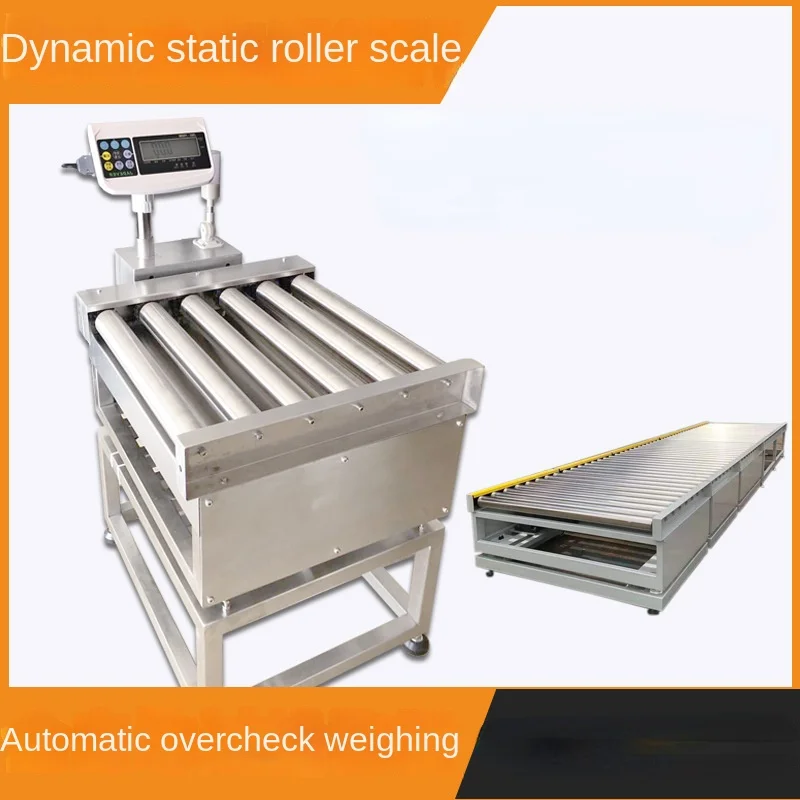 Power drum weighing machine 100kg electronic scale alarm reject carton sorting stainless steel drum weighing machine