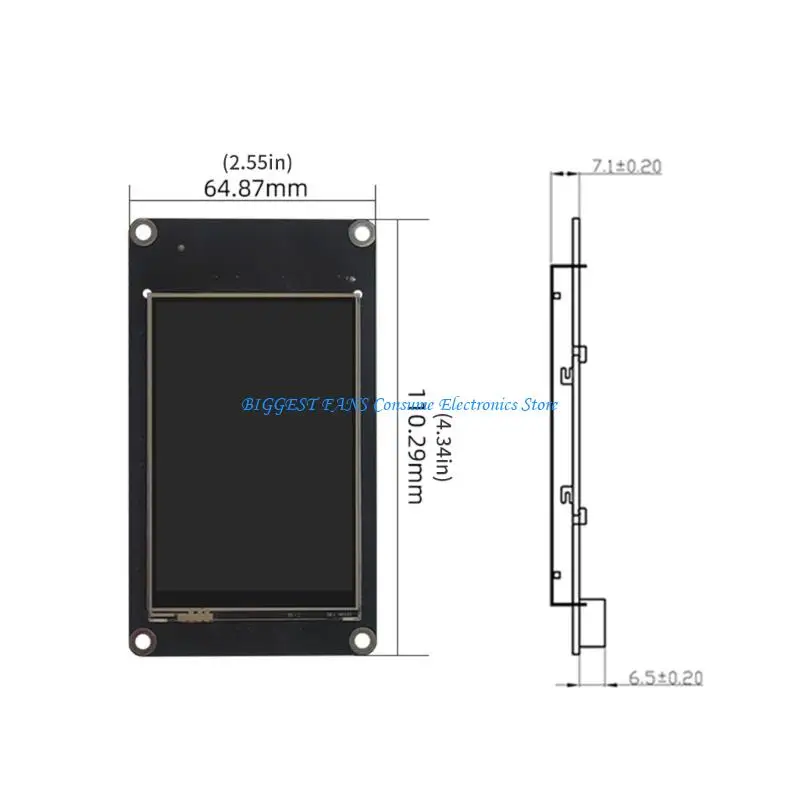 3.5INCH TFT LCDスクリーンディスプレイ480x320解像度LCDモニターパネル置換ダイナミックバックライト調整