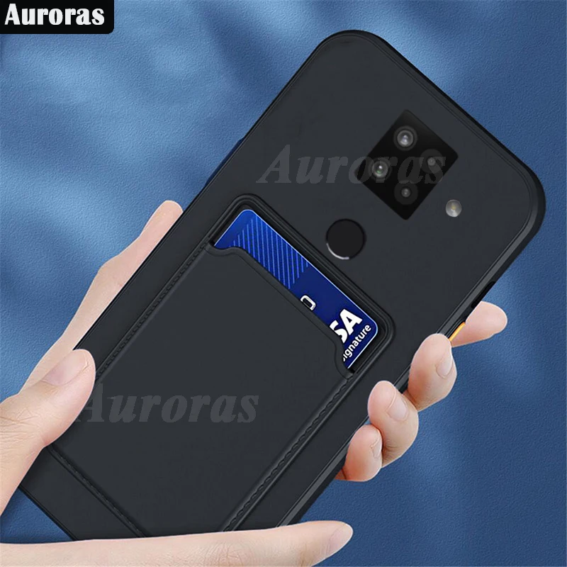 Auroras For Sharp Aquos Sense4 Plus Case Luxury Card Slot Wallet Silicone Soft Shell For Aquos Sense 4 Plus Back Cover