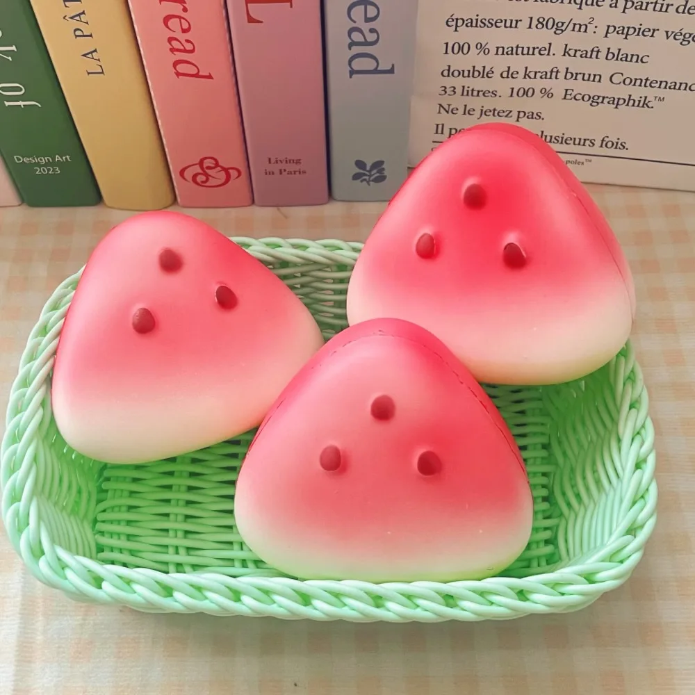 Simulation Fruit Wet Soft Squeeze PU Slow Rebound Toys Creative Small Fresh Watermelon Pinch Stress Relief Vent Sensory Toys