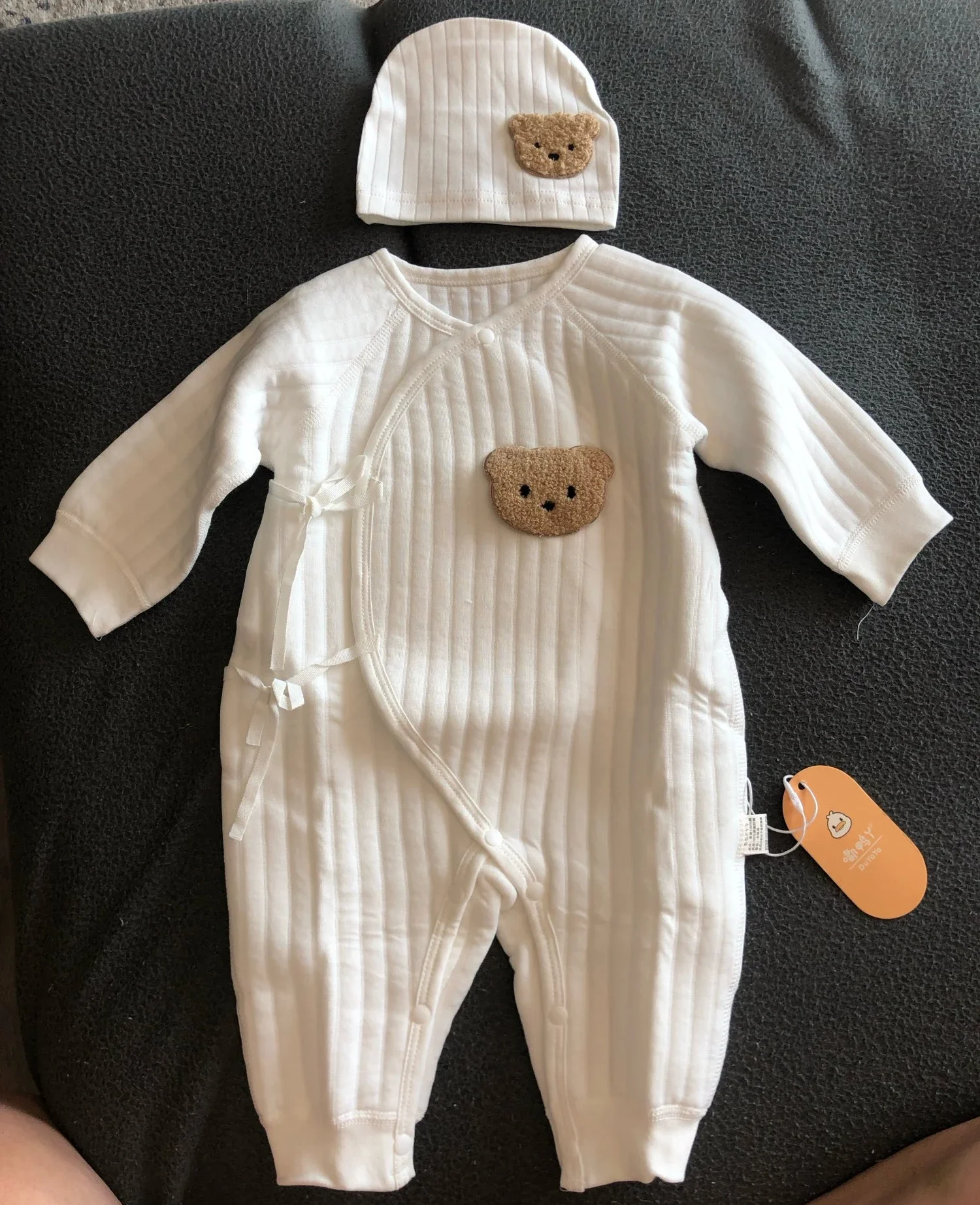 Bear Newborn Baby Clothes New Born Baby Jumpsuit for Boys Girls Cotton Toddler Rompers with Hat Bebe Outfits One-Piece Pajamas