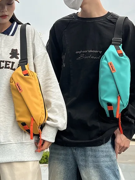 

Japanese style versatile Chest Bag for women casual sports crossbody bags for men large capacity street student shoulder bag sac
