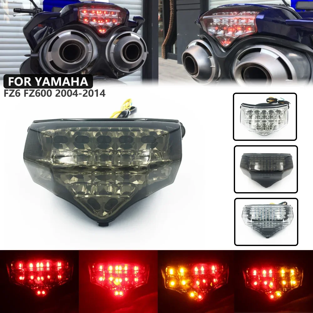 For YAMAHA FZ6 FAZER 600 FZ600 FZ6-S2 LED Rear Tail Brake Light Turn Signal Integrated Lamp Blinker Motorcycle Accessories