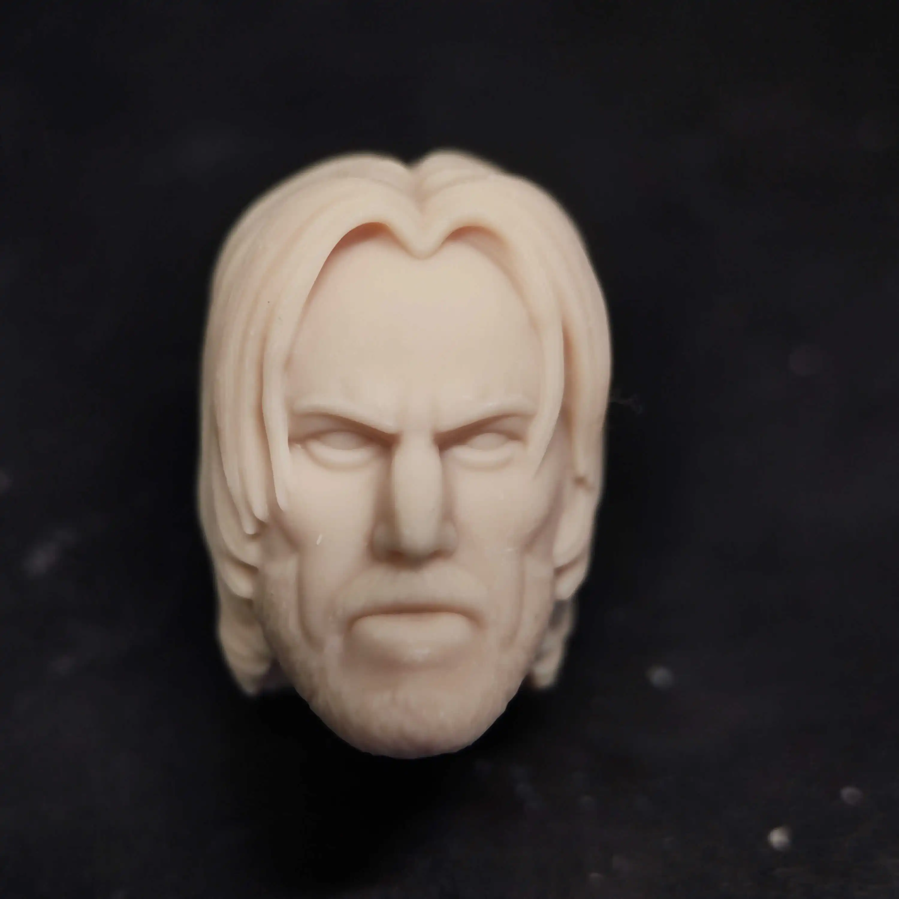 HL1906 DIY Customized 1/18 1/12 1/10 Scale Unpainted Head Sculpt for 3.75