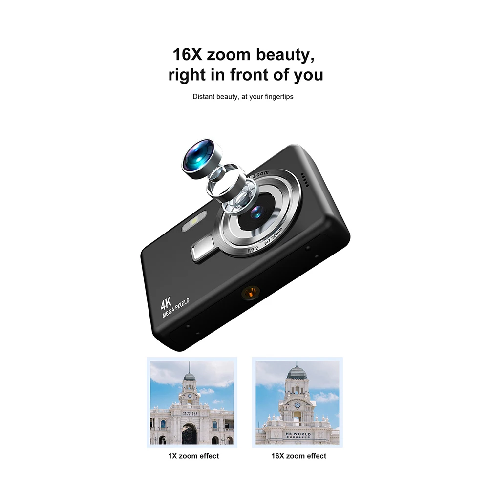 4K Digital Camera For Photo & Video 2.4\