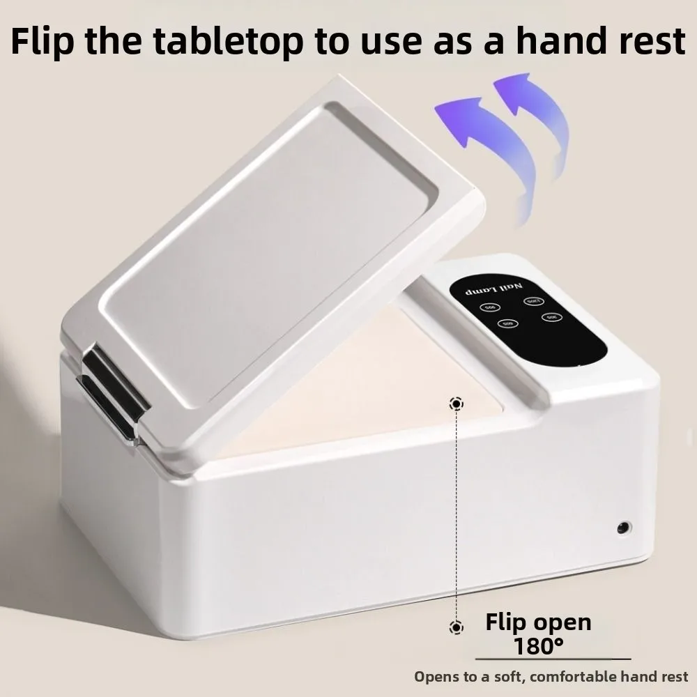 Dual Hand Nail Dryer Lamp Flip Design 2IN1 UV Nails Lamp Efficient Curing Digital Display Nail Dryer Machine DIY Nail Gel