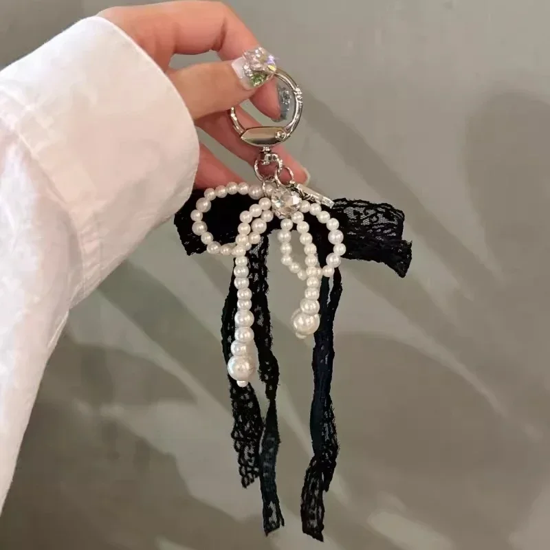 Koreai aranyos csipkével Meghajlás Csodabogár gyöngyös telefon Medál Futószalag accessor Esztétikai Balett cipők camer Olvasottság decoratie keychain Adomány