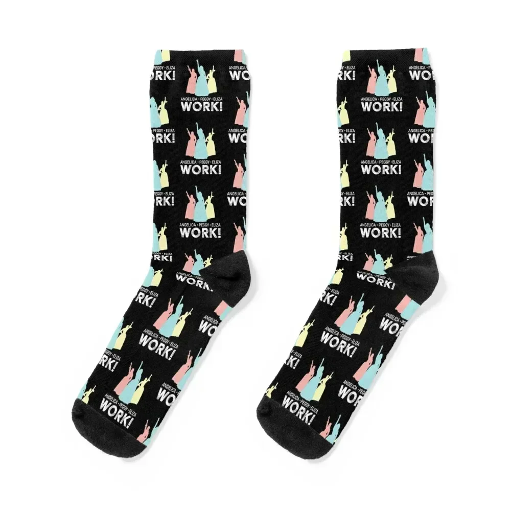 

Angelica, Eliza And Peggy Work - Schuyler Sisters Socks sports stockings loose sport cartoon Men's Socks Women's
