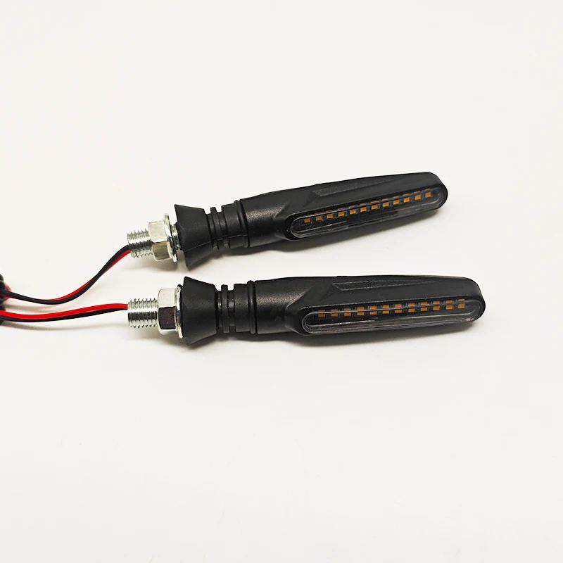 12V LED Straight Bar Turn Signals, E-bike Motorcycle Replacement Accessories