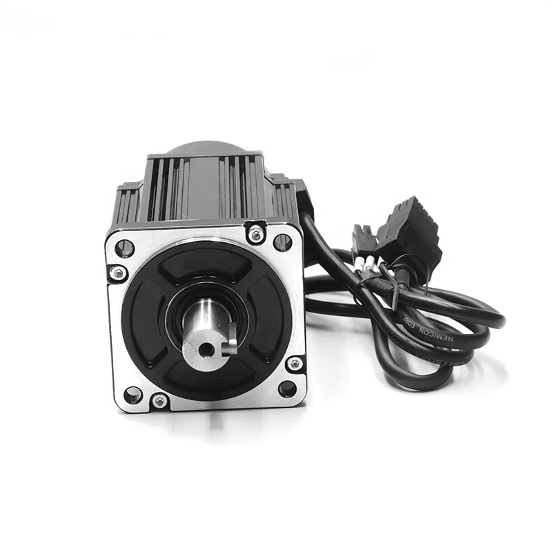Factory Direct Sales 1kw 220V 4nm CE Quality 80mm 2500rpm AC Servomotor CNC Servo Motor and Driver for Engraving Machine