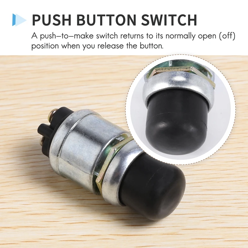 Heavy Duty Engine Start Push Button Heavy-Duty Momentary Start Switch 12V Dc Weatherproof Push Button Start Switch(50 Amps)