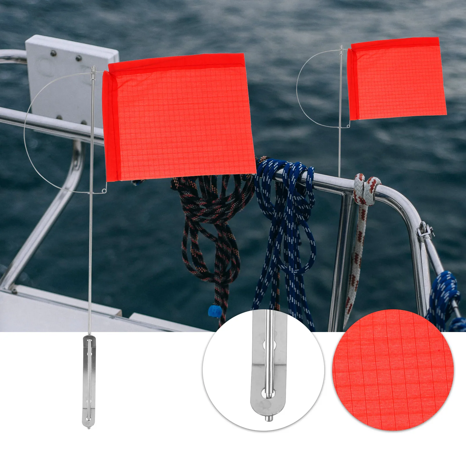 

304 Stainless Steel Marine Wind Direction Flag Boat Yacht Outdoor Heavy Duty Windsock Indicator Sailing Accessories Sailboat