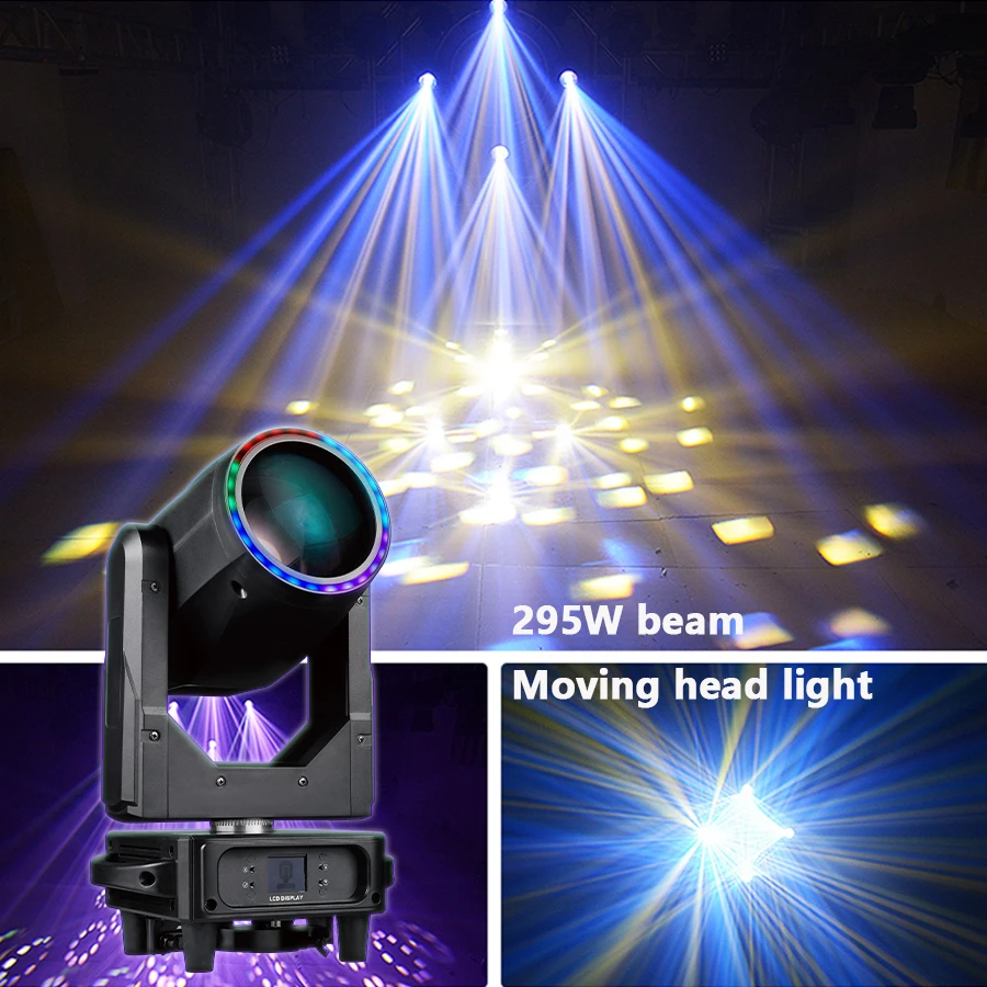 

New Mini 10R 295W Beam Moving Head Light 8+8+8 Prism with Aperture DJ Disco DMX 512 Bar KTV Wedding Christmas Party Stage Light