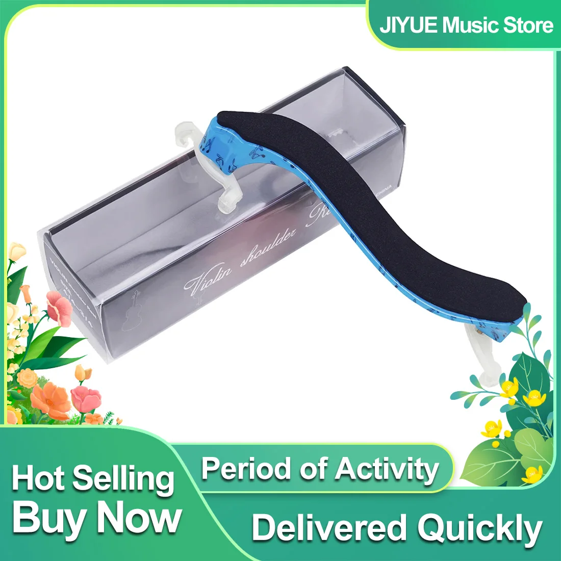 4/4 3/4 Violin Shoulder Rest Support Fiddle Shoulder Pad Height Adjustable With Wipe Professional Violin Accessories Parts