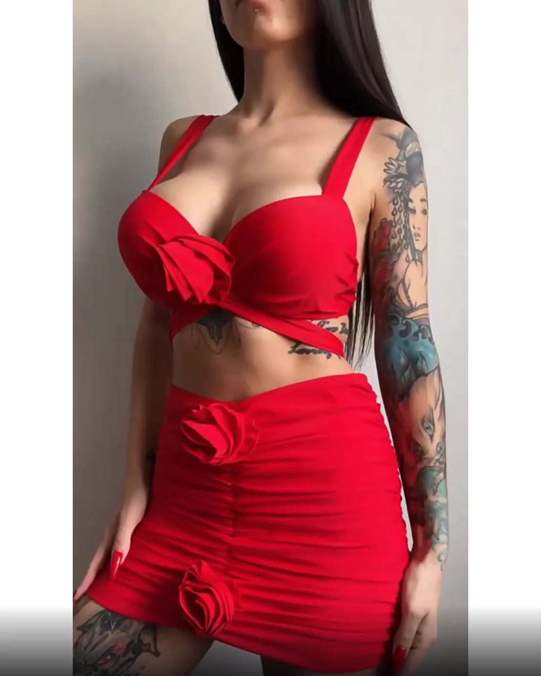 

3 шт. купальники пуш-ап бикини женский купальник 2024 женская пляжная одежда купальный костюм купальный костюм комплект бикини с цветочным принтом юбка Biquini