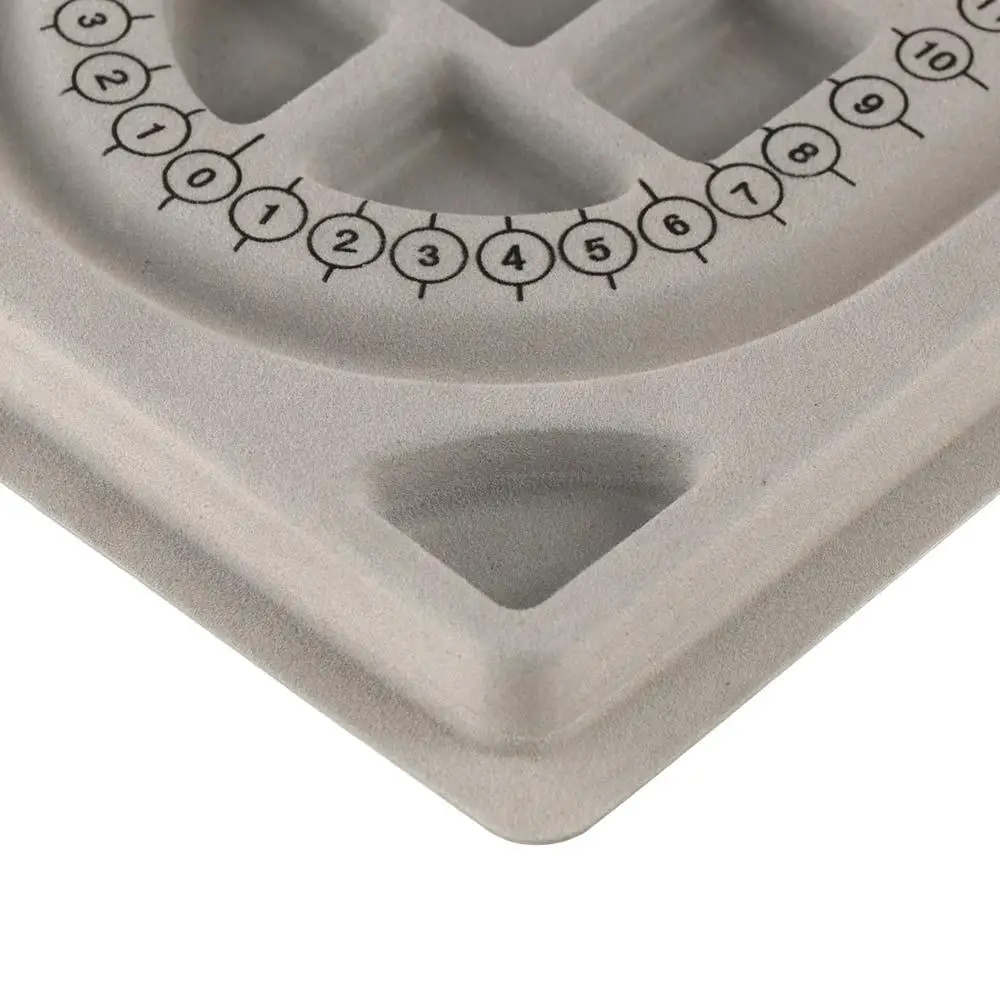 트레이 목걸이 비딩 트레이 레진 다기능 그레이 플로킹 비드 보드 쥬얼리 디자인 도구 DIY 목걸이 도구 측정 도구