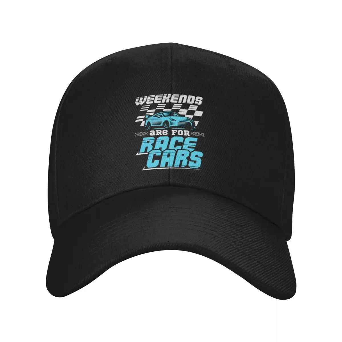 Weekends Are For Race Cars Car Racing Baseball Cap Beach Bag custom Hat fashionable black Male Women's