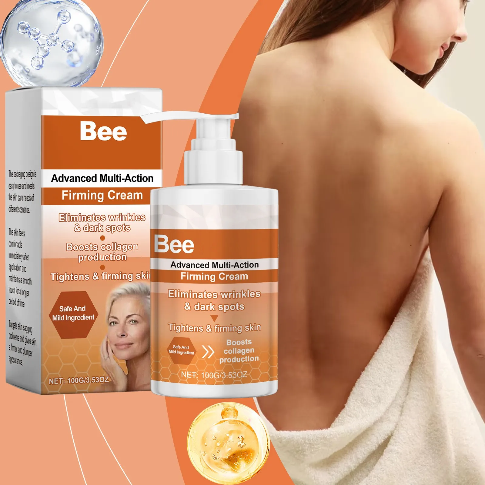

Advanced Multi-Action Firming Cream Wrinkle-Reducing Improves Dull Rough And Dry Skin Cream Natural Bee Venom For All Skin Type