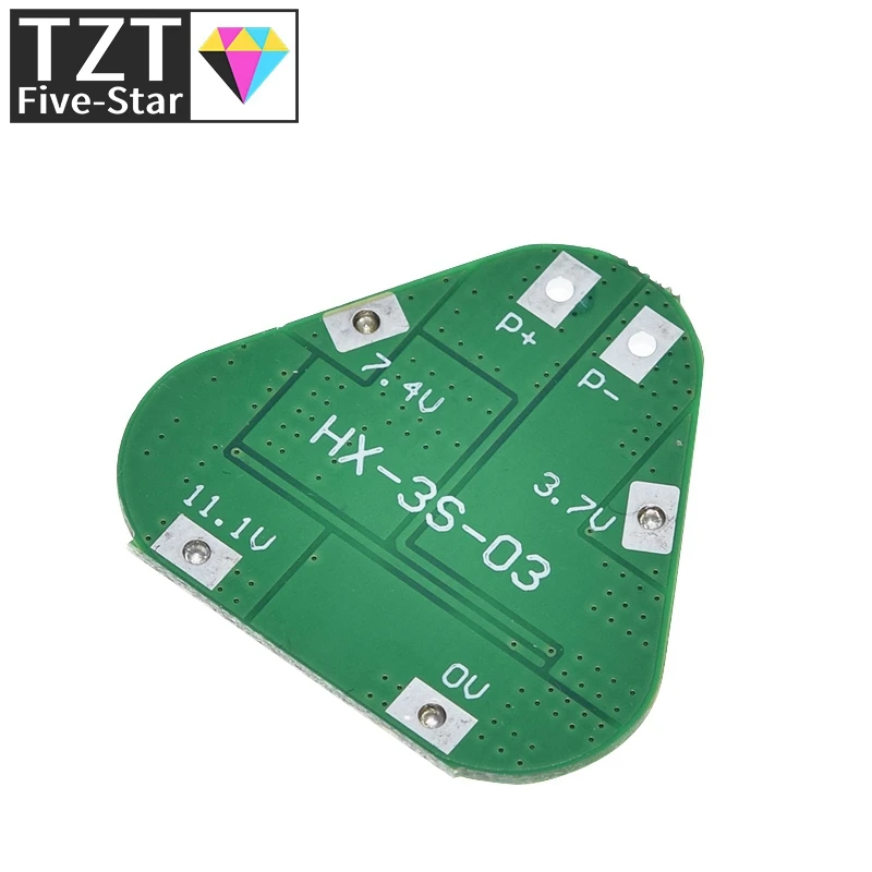 3S 12V 18650 Lithium Battery Protection Board 11.1V 12.6V overcharge over-discharge protect 8A 3 Cell Pack Li-ion BMS PCM PCB