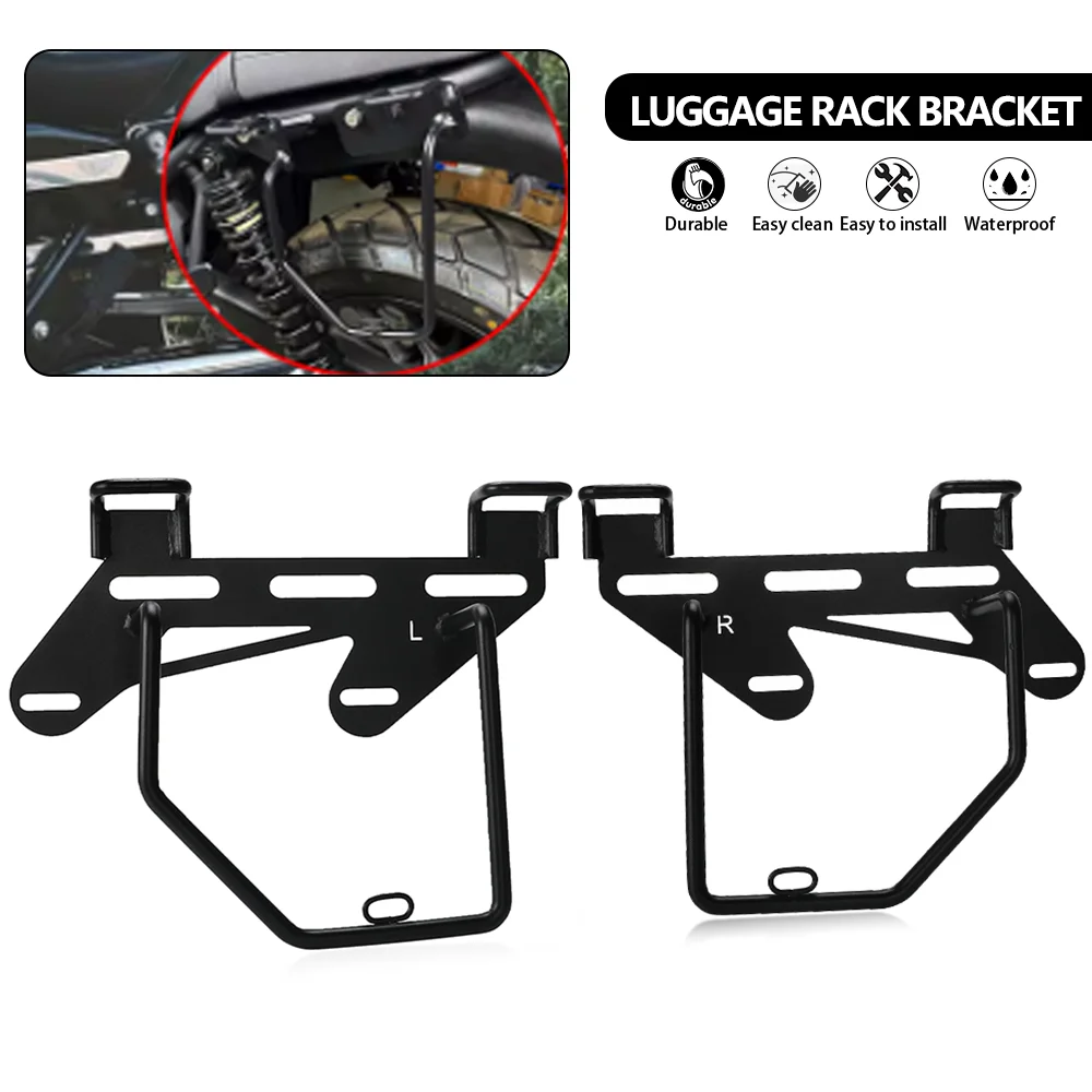 

2024 Luggage Racks Saddle Bag Bracket Support Holder For Honda Rebel 250/300/500/1100 2016-2023 Motorcycle Left&Right Side Racks