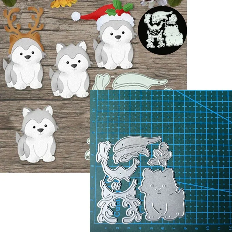 Hund Metall Stanzformen Cut Sterben Form Scrapbook Papier Handwerk Messer Form Klinge Punch Schablonen