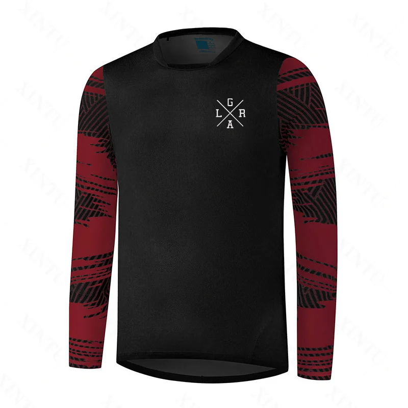 New Loose Rider Long sleeve Jersey DH Motocross Men\'s tracksuit BMX MTB Mountain Bike Endurance Race Breathable shirt