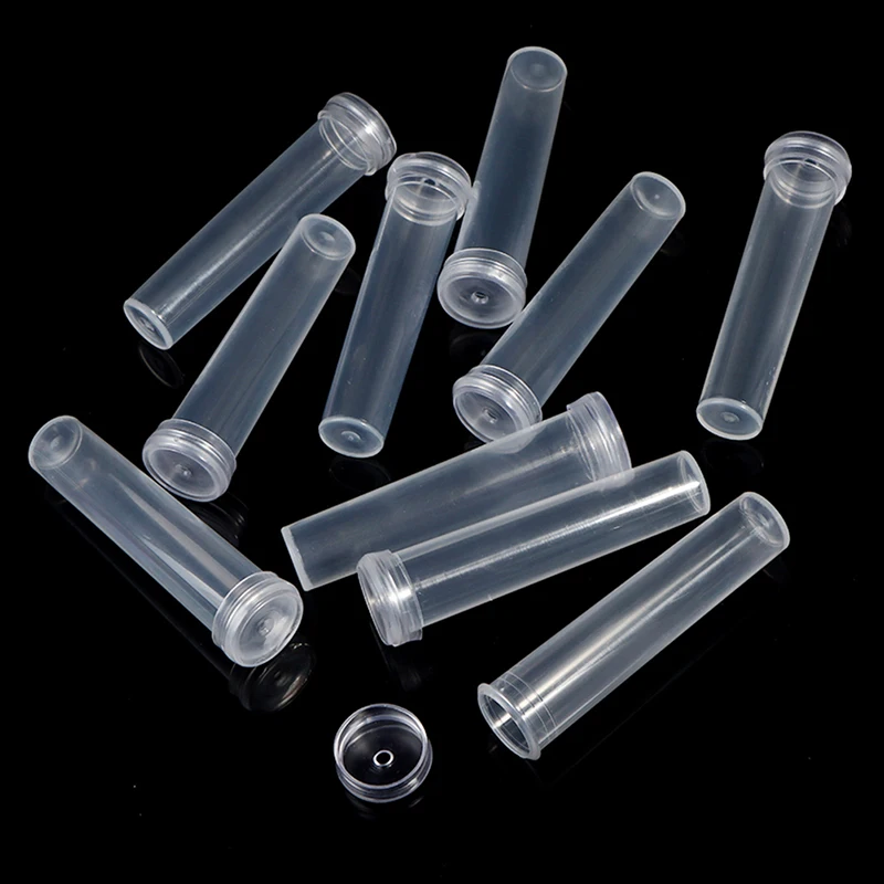 10Pcs  Plastic Flower Nutrition Tube With Cap Fresh Flower Water Storage Tube Plant Fresh-keeping Culture Small Tubes