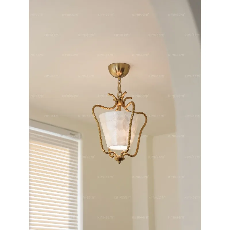 Jin Ximei French medieval natural shell from the medieval period, balcony, entrance corridor, dining room, ceiling light