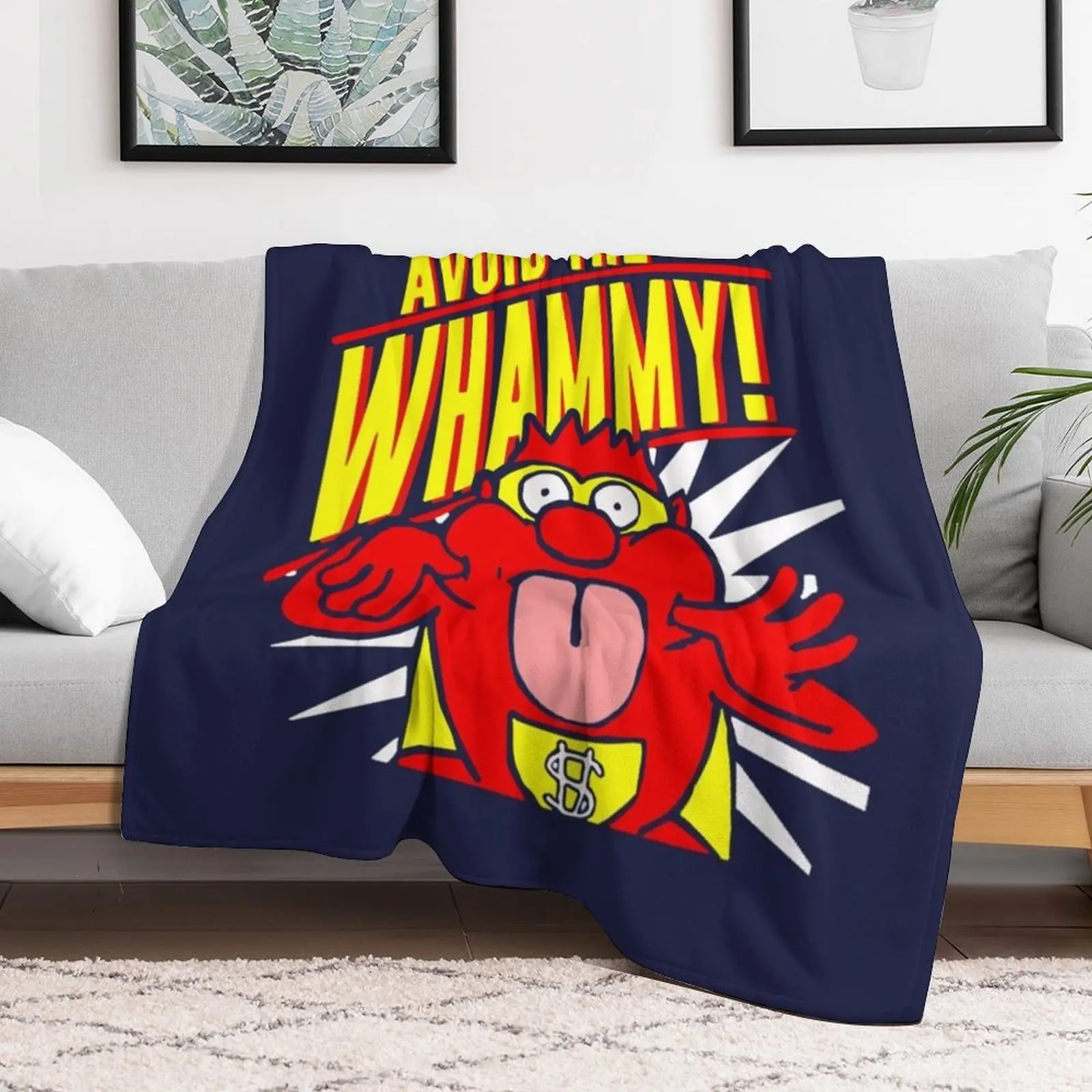 Press Your Luck Avoid the Whammy Vintage Throw Blanket