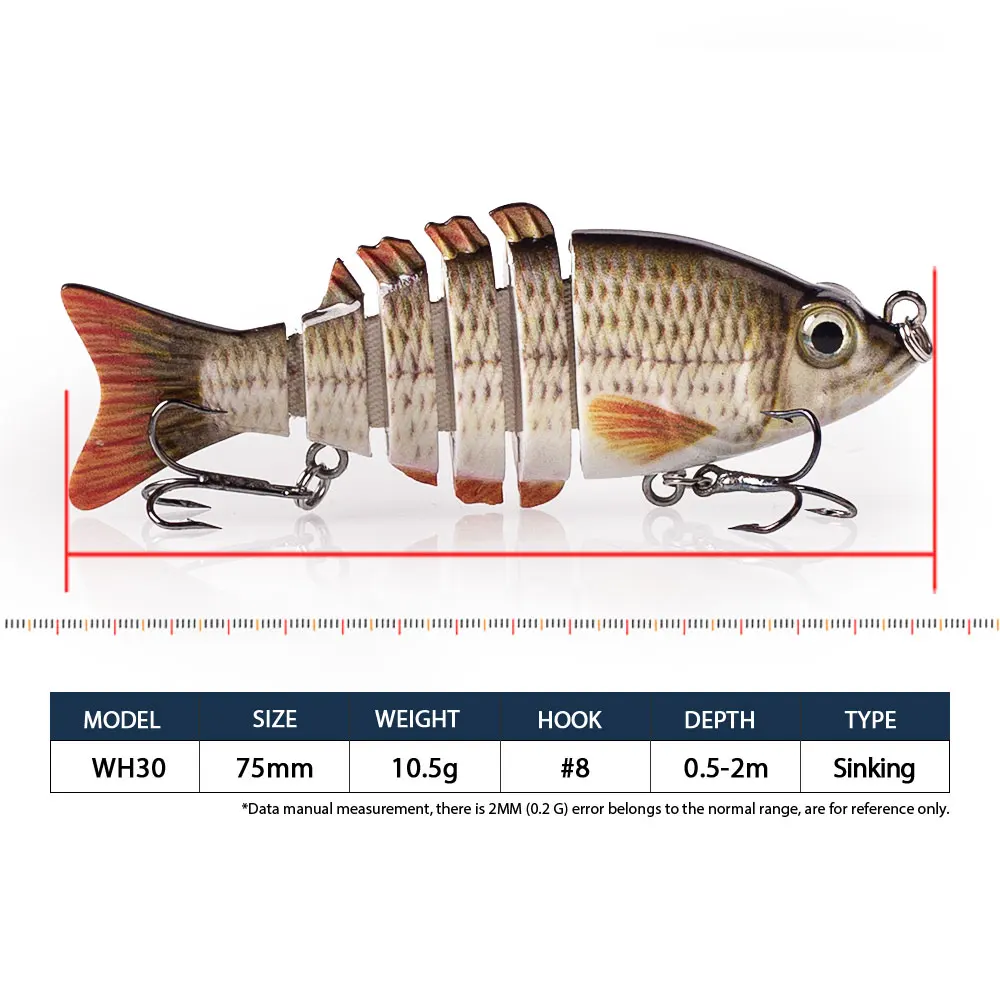 Hanlin Swimbait 85mm 11g – Hundimiento lento para trucha - imagen 5