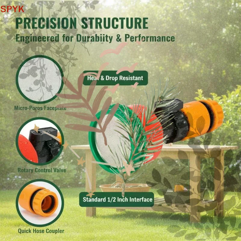 Garden Sprinkler Head 400/1000/2000: Mesh Sprayer Nozzle Flowerbed Lawn Plant Vegetable Watering