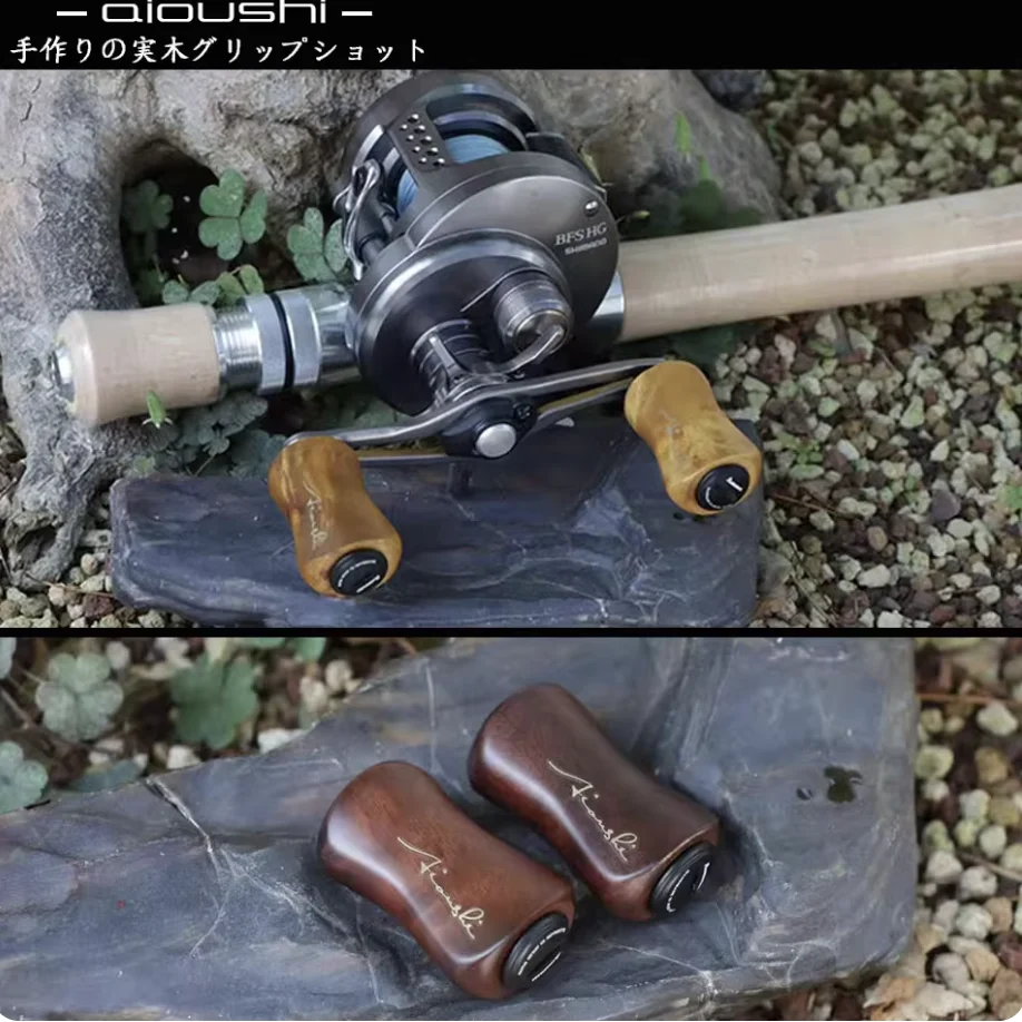 

Рыболовное колесо Aioushi, захватывающее шарик из цельного дерева, ручная работа, высокое качество, барабанное колесо, колесо с каплей воды, вращающееся колесо, рукоятка, захват Ba