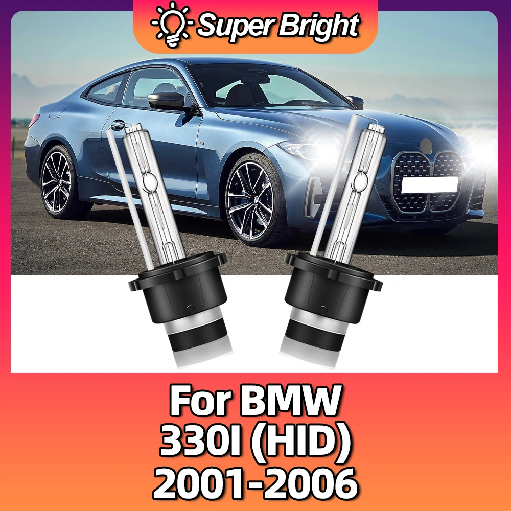 

2PCS 6000K White Light D2S High Bright Car Headlight HID Xenon Bulb Auto Lamp For BMW 330I (HID) 2001 2002 2003 2004 2005 2006