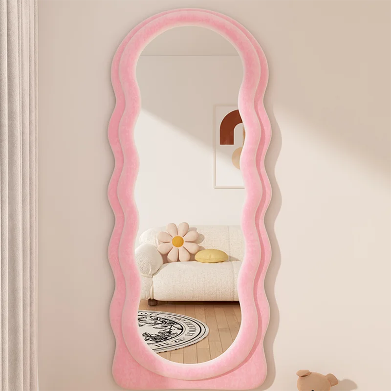 Girls Bathroom Mirrors Makeup Irregular Nordic Luxury Bedroom Mirrors Living Room Large Espelho Grande Para Quarto Bedroom Decor