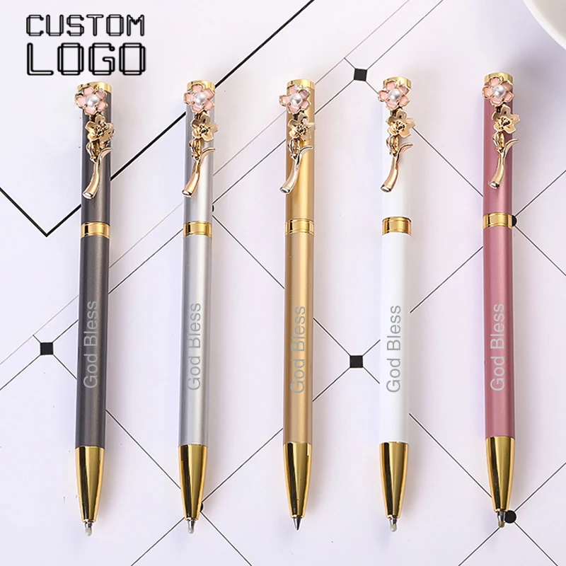 

Набор из 3 ручек-роллеров с жемчужным декором и металлическим корпусом для бизнеса, рекламы, свадеб, банкетов, подарков, с возможностью нанесения логотипа, для подписи, канцелярские товары