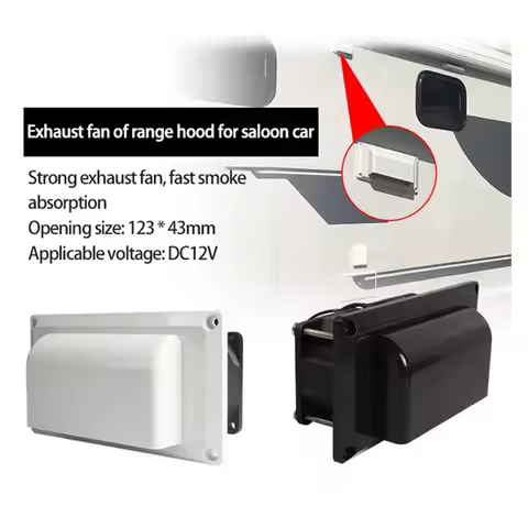 12V Caravan Motorhome Trailer Side Air Vent Fan RV Ventilation Exhaust Fans DC 25W For Camper Trailer Boat Marine Accessories