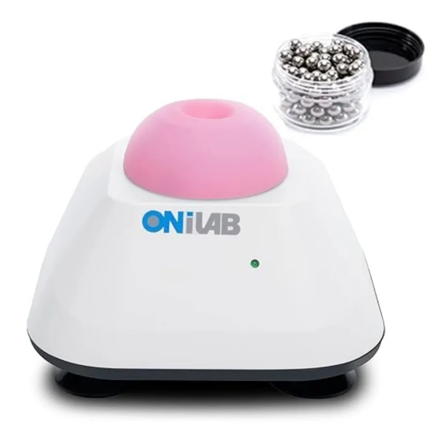 

ONiLAB Mini Vortex Mixer with Touch Function Lab Mixing Nail Polish Eyelash Adhesives and Acrylic Paints Mixing Lab Vortexer wi
