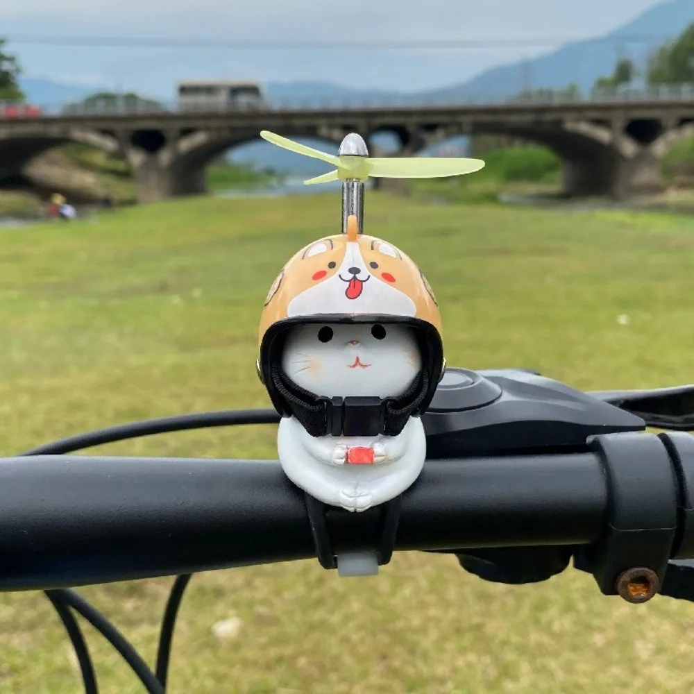 With Bandage Kitten Handlebar Ornament Bamboo Dragonfly Riding Equipment Handlebar Decoration Motorbike Toy Bike Accessories