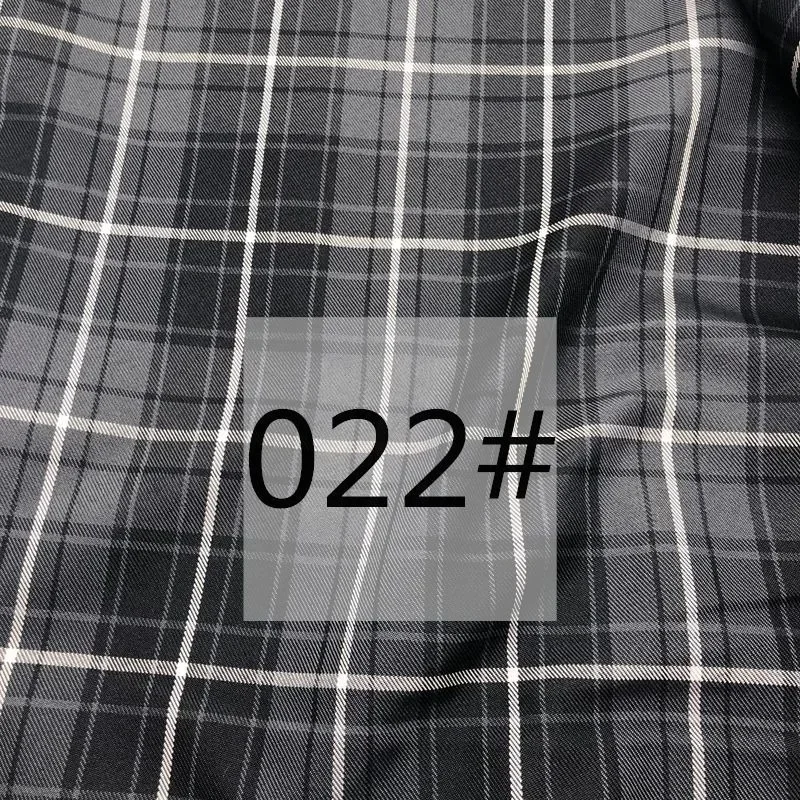 Plaid Fabric Smooth By The Meter for Clothing Dresses Sewing Japanese-style Jk Uniform Cloth Needlework Breathable Anti-wrinkle