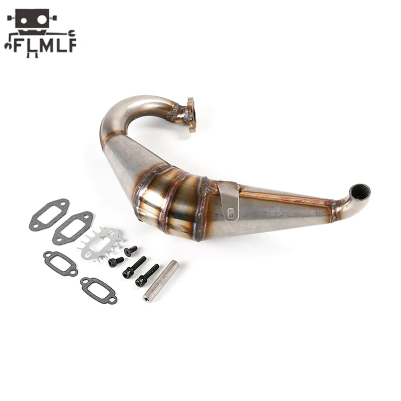 Rc Car Performance Tuned Pipe Exhausted Pipe / Size 320x180x60mm Fit 1/5 Losi 5ive-t Rofun Rovan LT KM X2 23cc~45cc Engine Parts