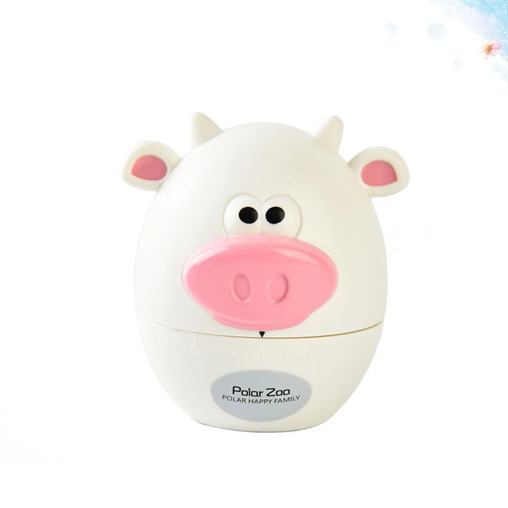 Niedlicher Küchentimer zum Kochen, Cartoon-Kuh-Timer, mechanische manuelle Gadgets in Tierform