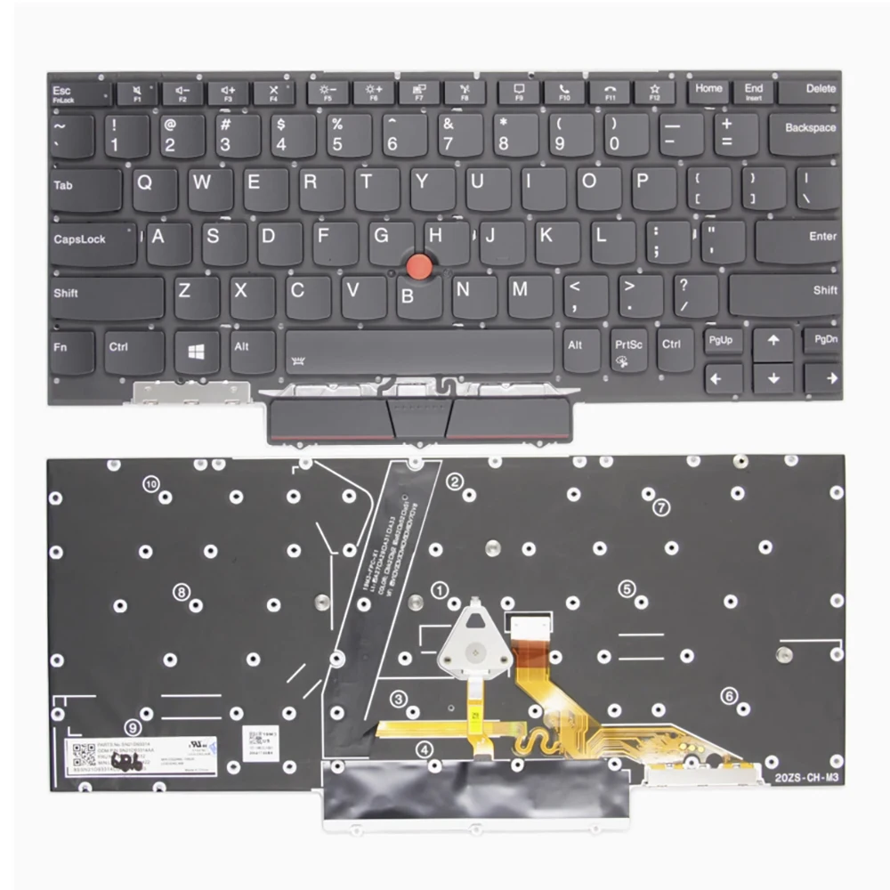 

US for Lenovo ThinkPad X1 Nano Gen 1 TP00123A SN20X8223 Laptop Keyboard